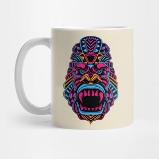 gorilla head neon Mug